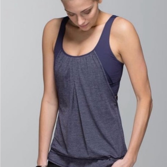 Lululemon Heather Blue Tank 10 - Picture 2 of 6